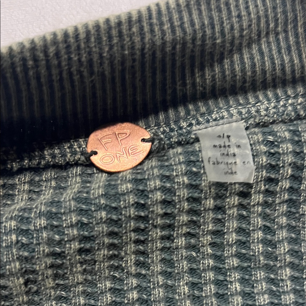 FP ONE Free people Lupo Bomber Cardi - Nevergreen sweater jacket knit Coachella - Picture 7 of 13